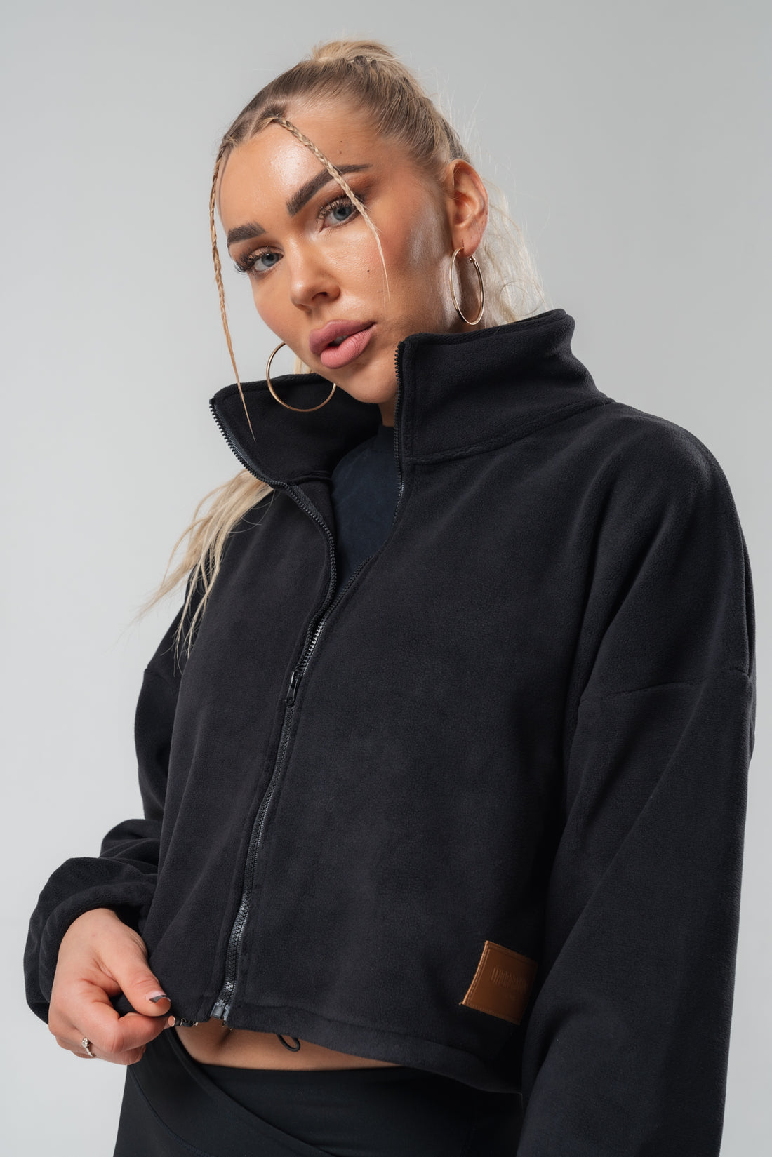 Sherpa Zip Up X Black