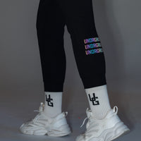 Reflective Black Tapered Joggers