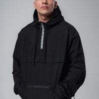 Windbreaker Half Zip x Black