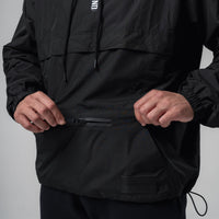 Windbreaker Half Zip x Black