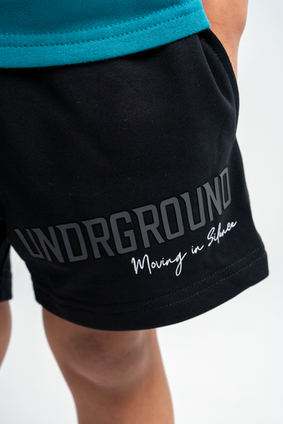 KIDS MOVING IN SILENCE SHORTS x BLACK/CHARCOAL