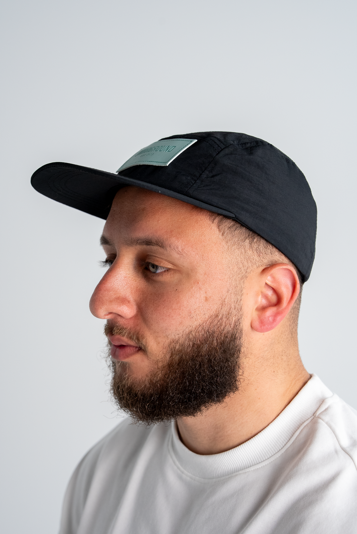 UNDRGROUND TECH CAP x BLACK/BABY BLUE PATCH
