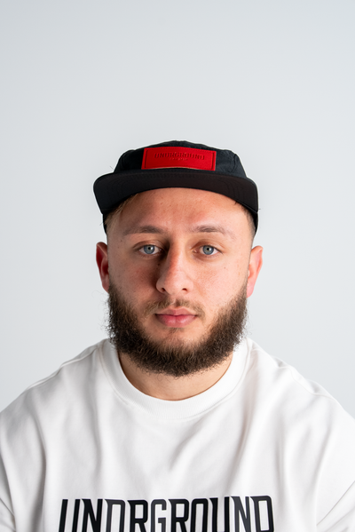 UNDRGROUND TECH CAP x BLACK/RED PATCH