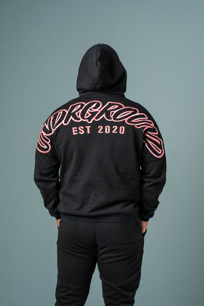 HYPE HOODIE BLACK/ROSE