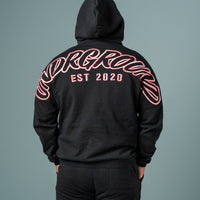 Hype Hoodie Black/Rose
