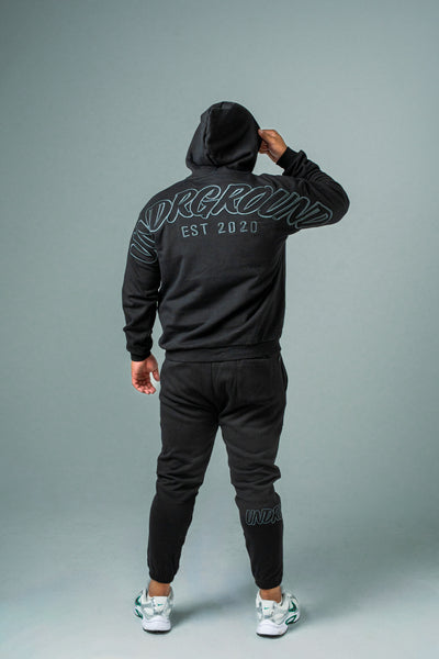 HYPE TRACKPANTS BLACK/CHARCOAL