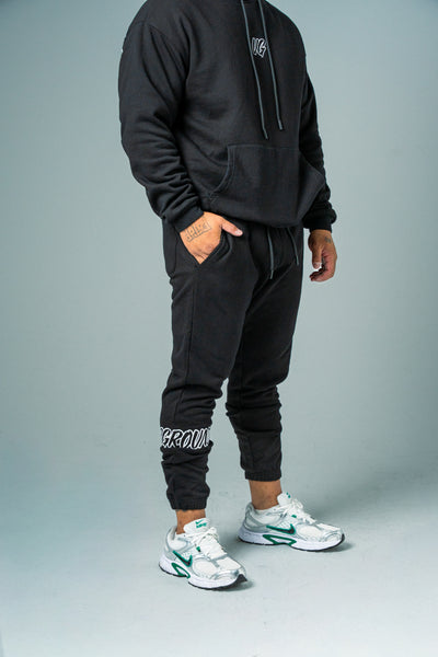 HYPE TRACKPANTS BLACK/SNOW