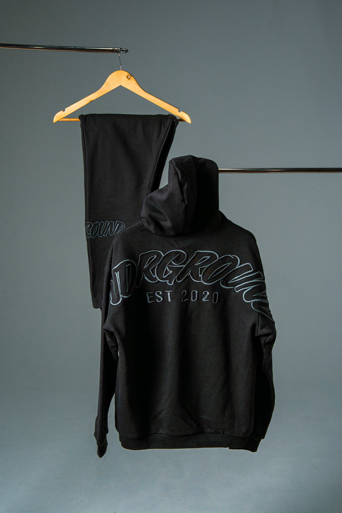 Hype Hoodie Black/Charcoal