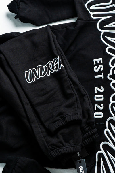 HYPE TRACKPANTS BLACK/SNOW