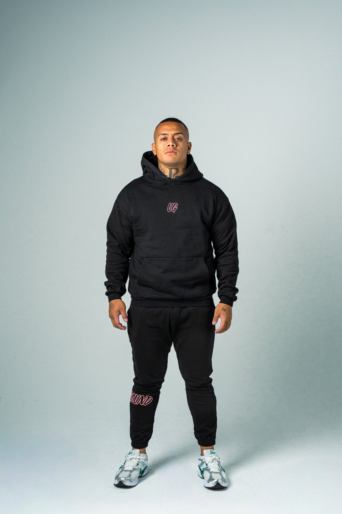 HYPE HOODIE BLACK/ROSE