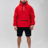 Windbreaker Half Zip x Red