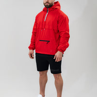 Windbreaker Half Zip x Red