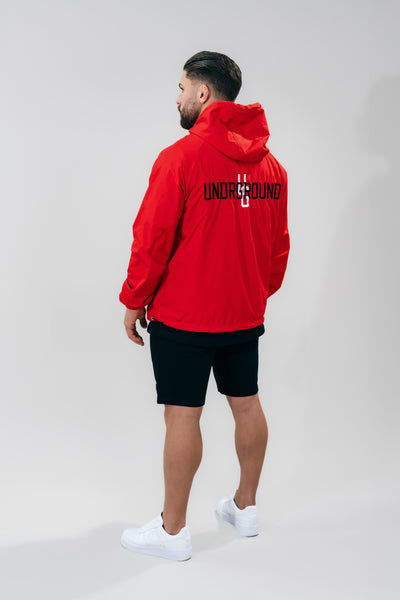 Windbreaker Half Zip x Red