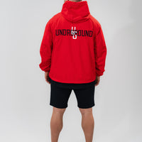 Windbreaker Half Zip x Red