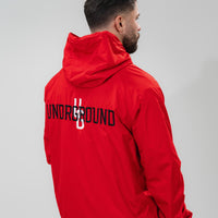 Windbreaker Half Zip x Red