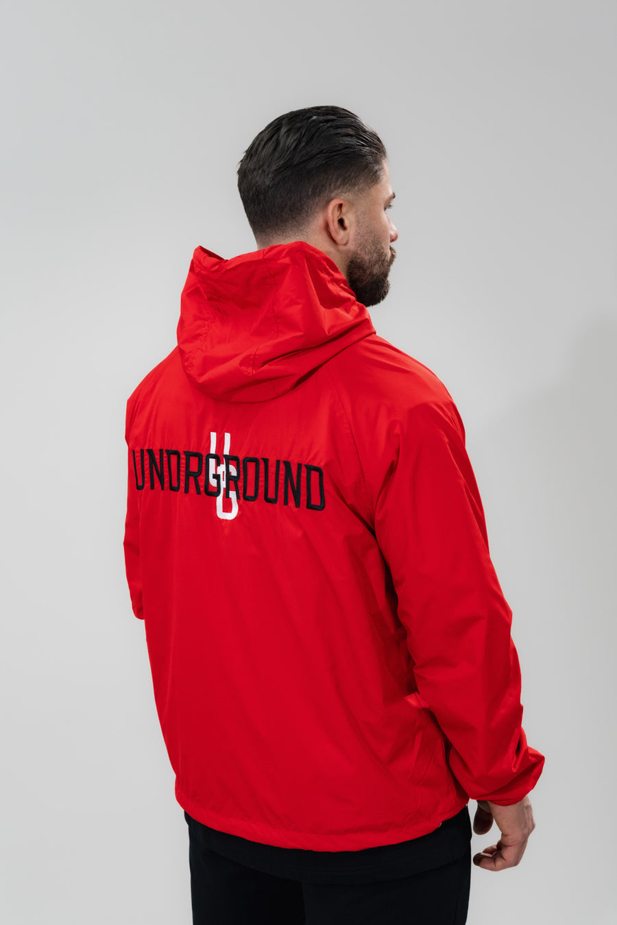 Windbreaker Half Zip x Red