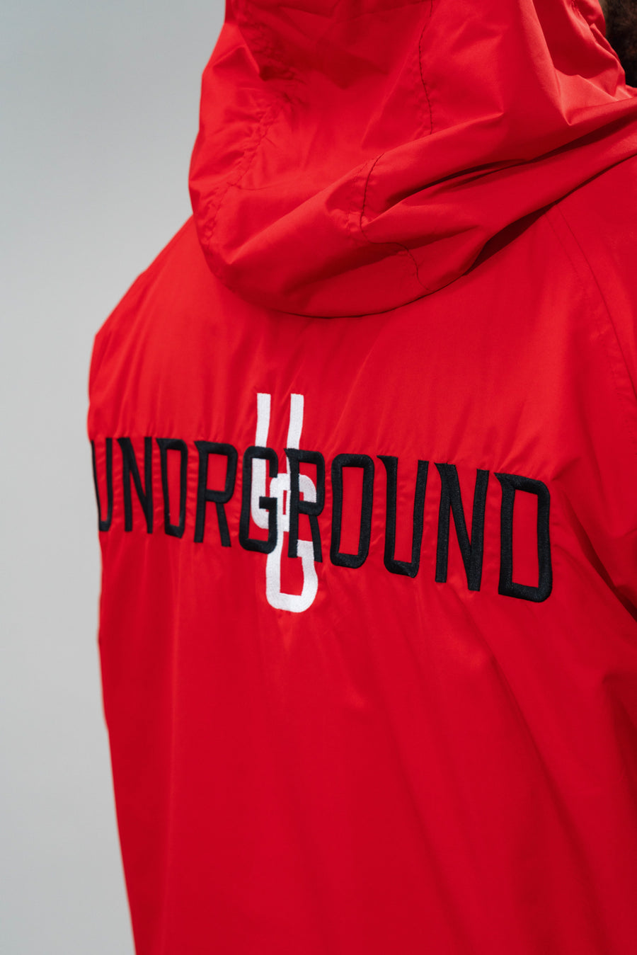 Windbreaker Half Zip x Red