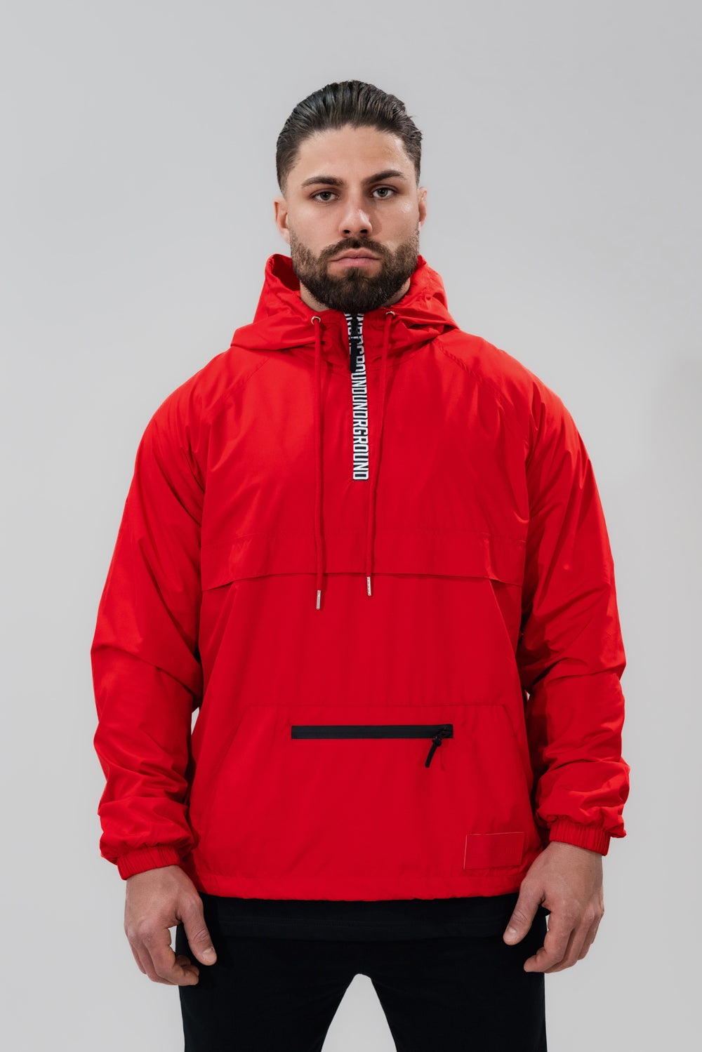 Windbreaker Half Zip x Red