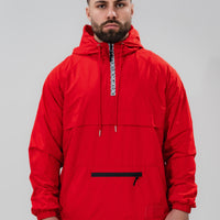 Windbreaker Half Zip x Red