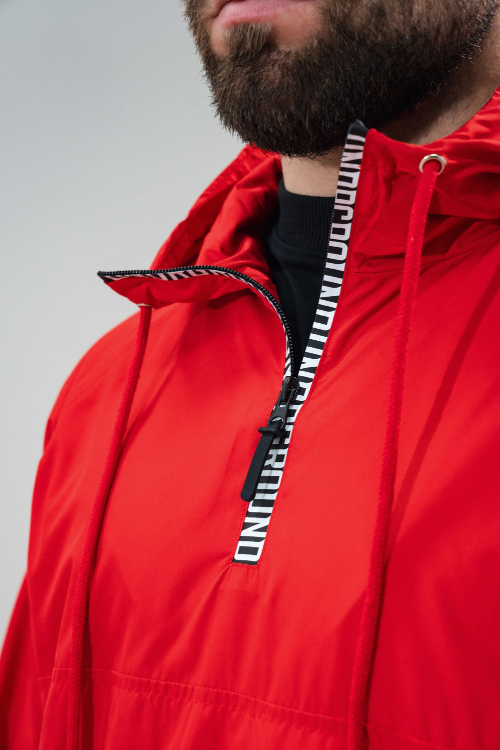 Windbreaker Half Zip x Red