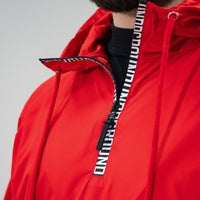 Windbreaker Half Zip x Red