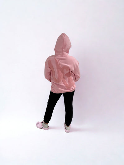 Kids Pink " Moving In Silence " Hoodie