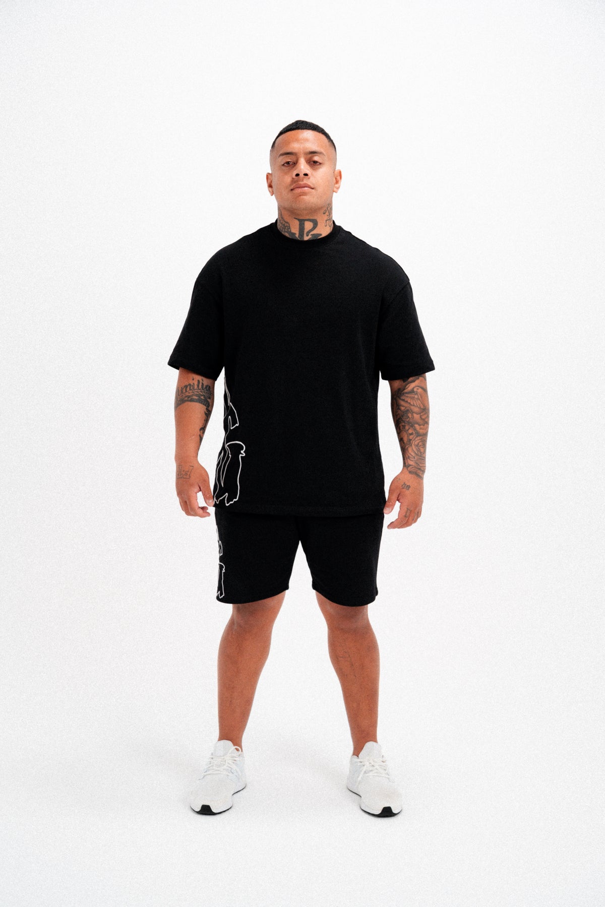 CODE OF SILENCE TEE- (BLACK/WHITE)