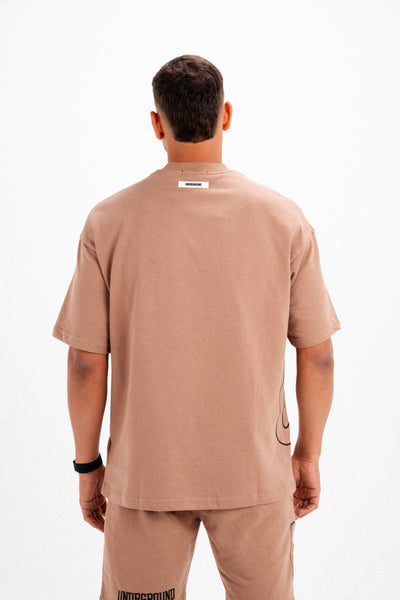 CODE OF SILENCE TEE- (ESPRESSO/BLACK)