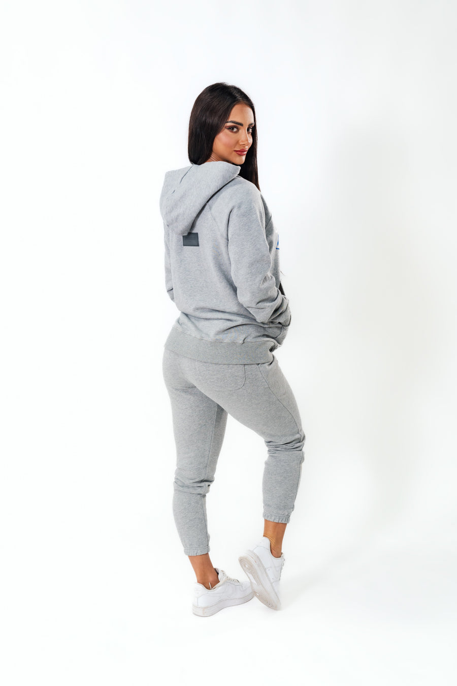 Grey Puff Print Joggers (UNISEX)