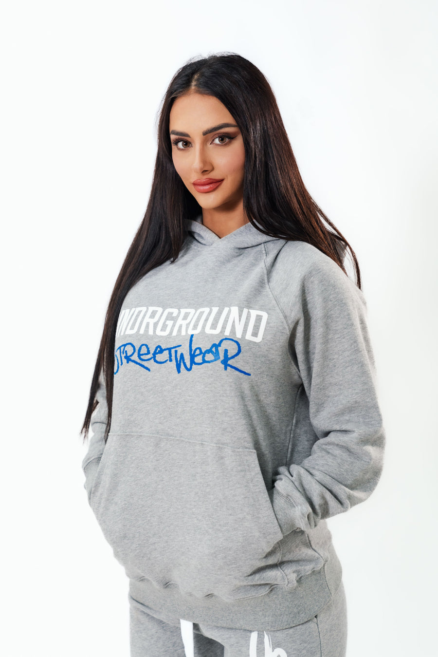 Grey Undrground Graphic Hoodie (UNISEX)