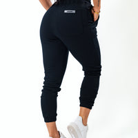 Black Puff Print Joggers (UNISEX)