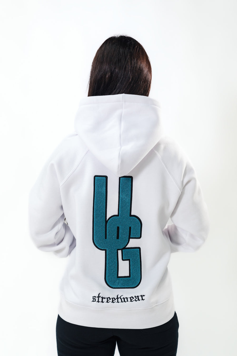 White UG Warm Up Hoodie (UNISEX)