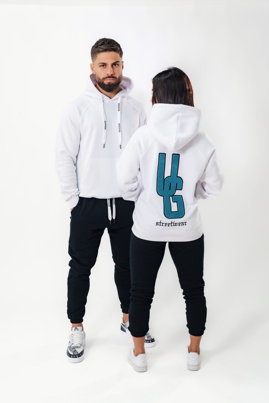 White UG Warm Up Hoodie (UNISEX)