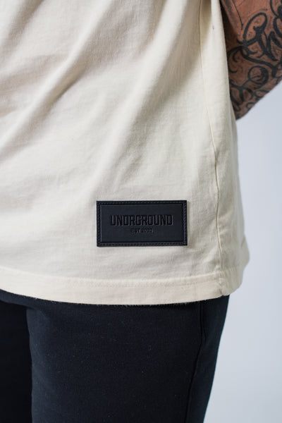 Off White-Oversized Box Fit tee