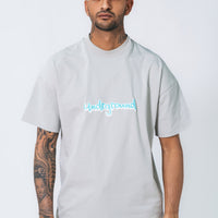 Undrground Off Grey Puff Print Tee