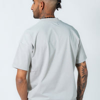 Undrground Off Grey Puff Print Tee