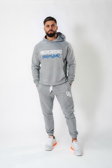 Grey Undrground Graphic Hoodie