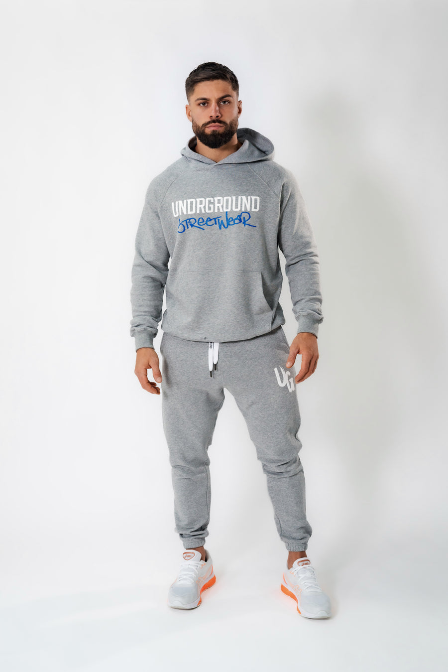 Grey Undrground Graphic Hoodie