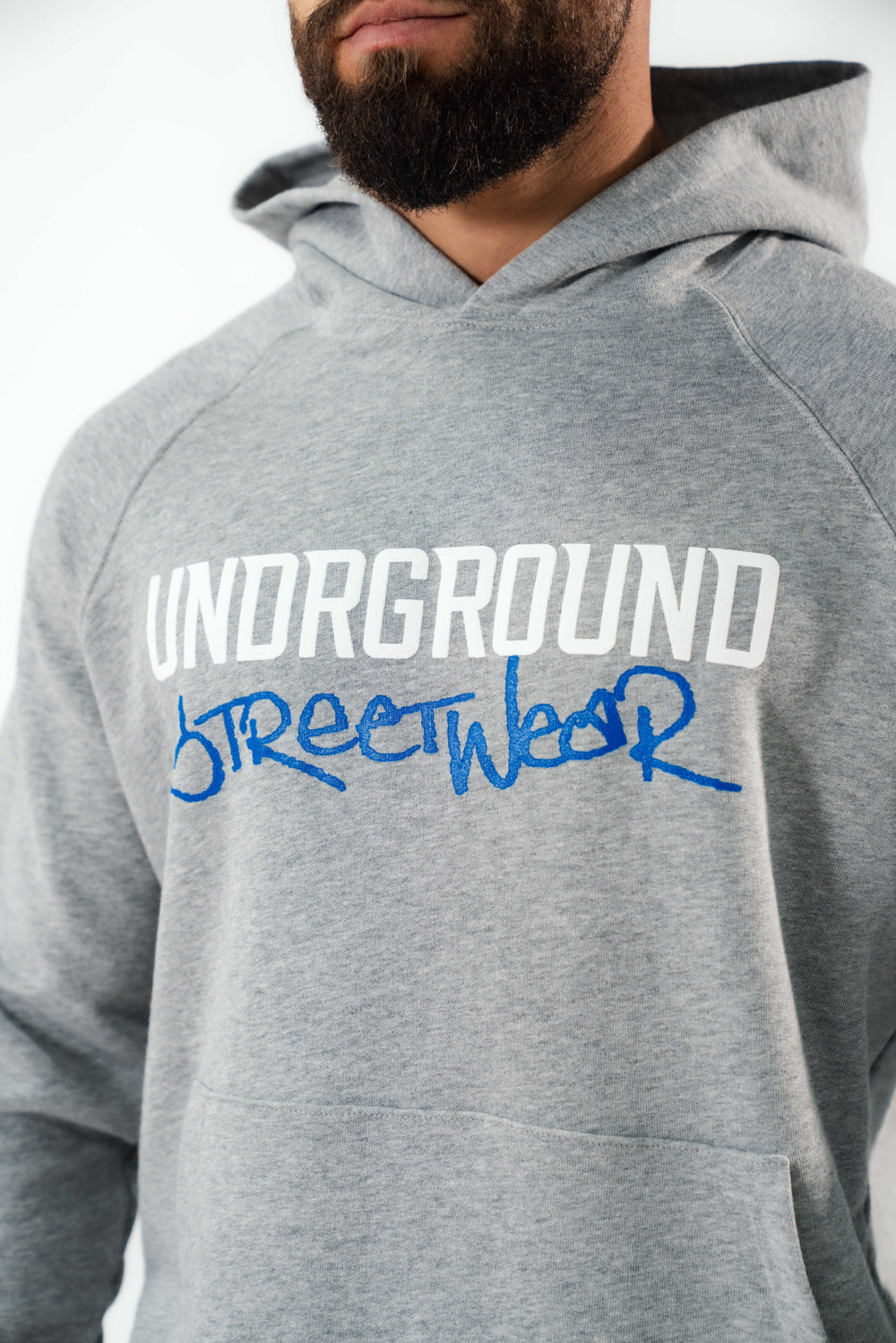 Grey Undrground Graphic Hoodie