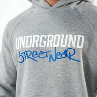 Grey Undrground Graphic Hoodie