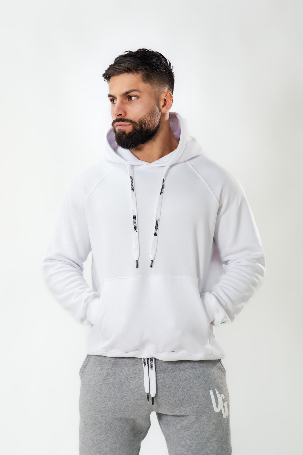 White UG Warm Up Hoodie