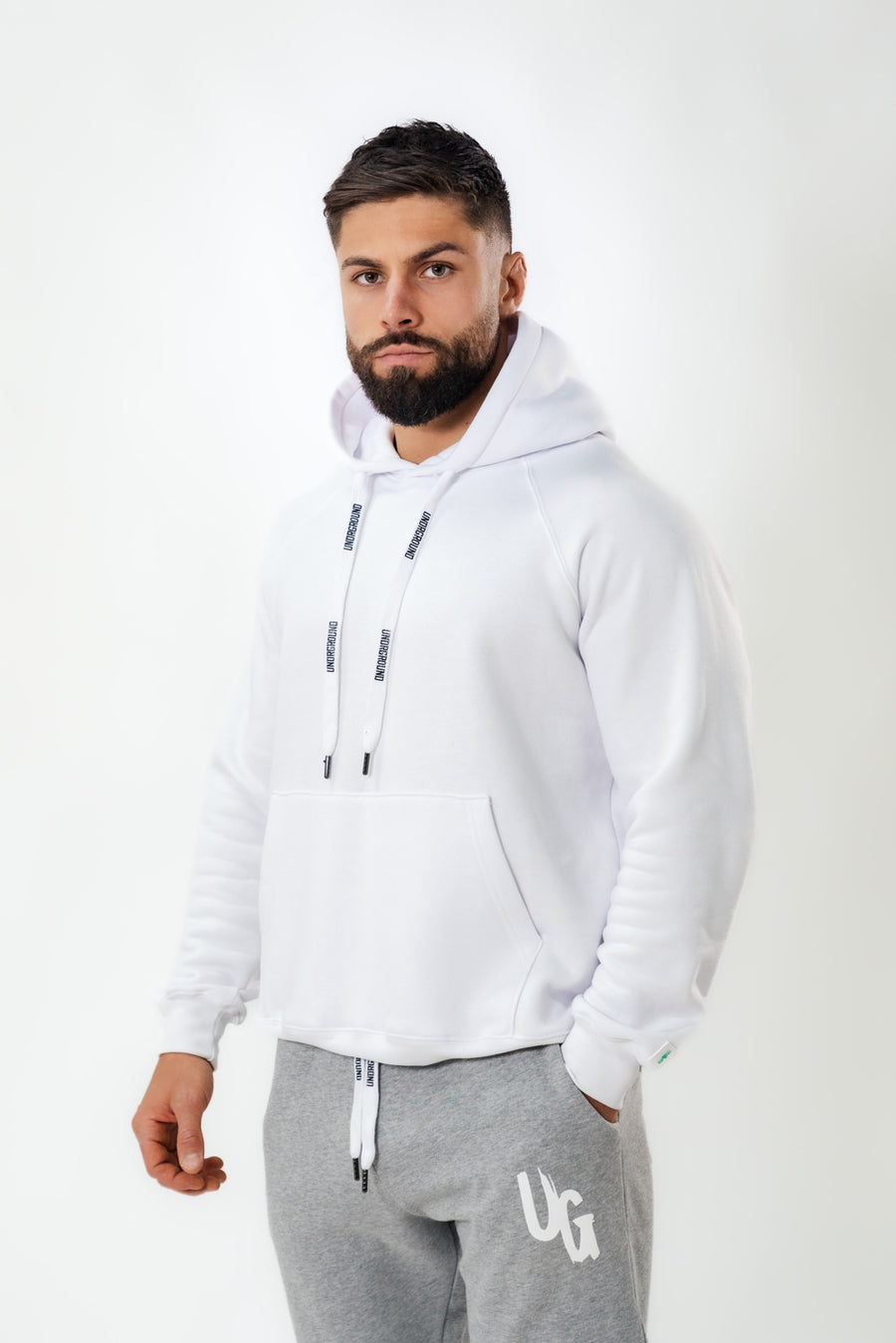 White UG Warm Up Hoodie