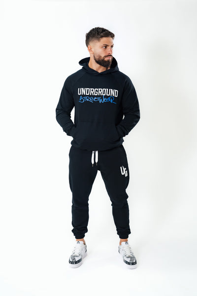 Black Undrground Graphic Hoodie