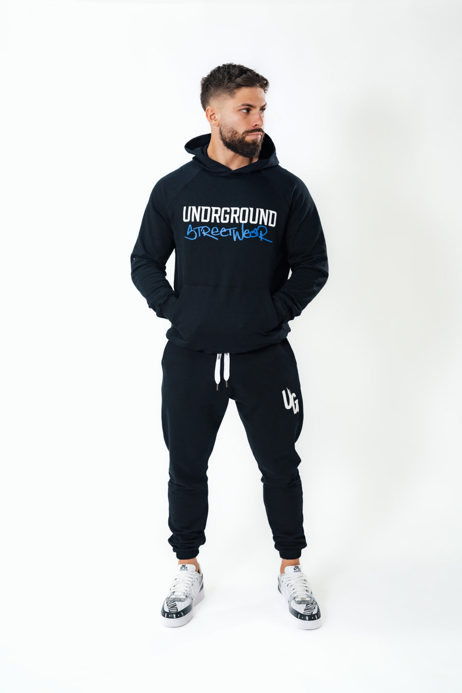 Black Undrground Graphic Hoodie