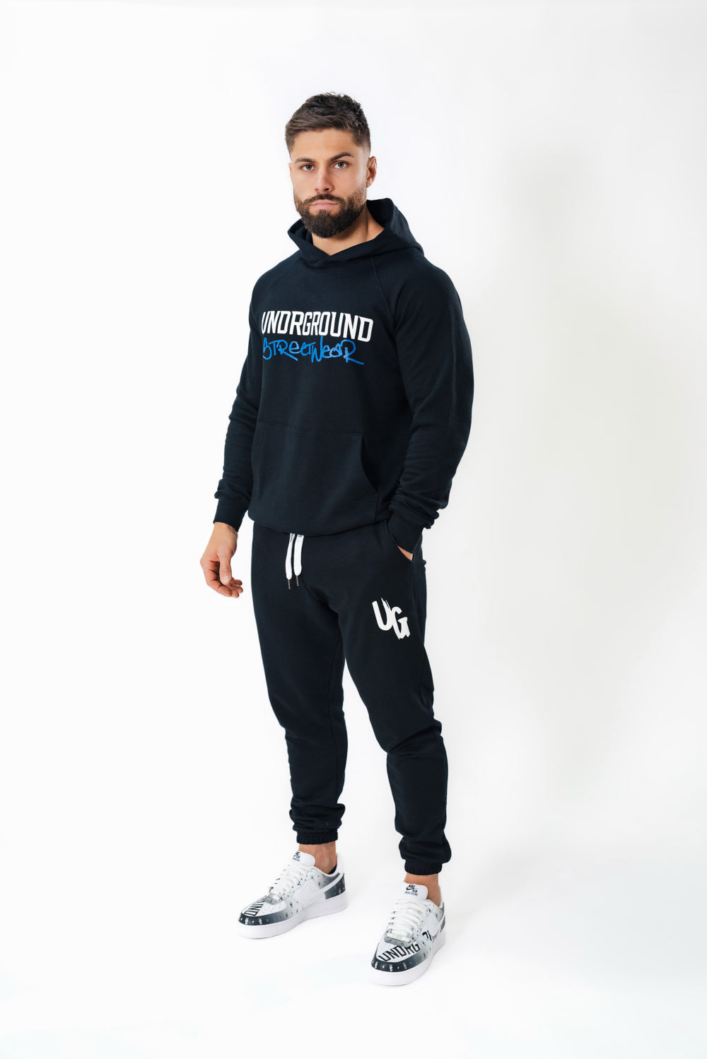 Black Undrground Graphic Hoodie