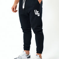 Black Puff Print Joggers