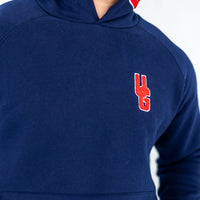 Navy x Red Hoodie