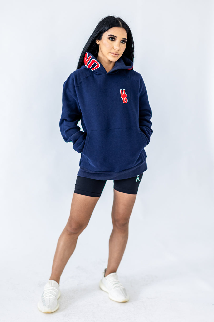 Navy x Red Hoodie