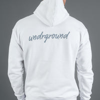 White/Grey Men's Hoodie