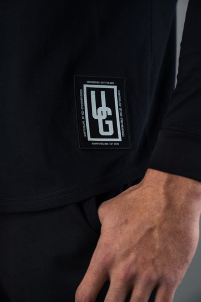 Long Sleeve Tee Black/White